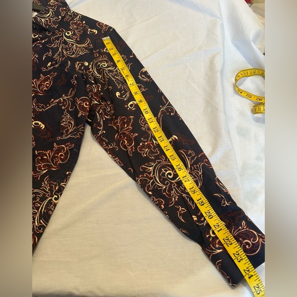 Kalmin Ross Elegant Black and Red Paisley Men's Shirt - Picture 7 of 9